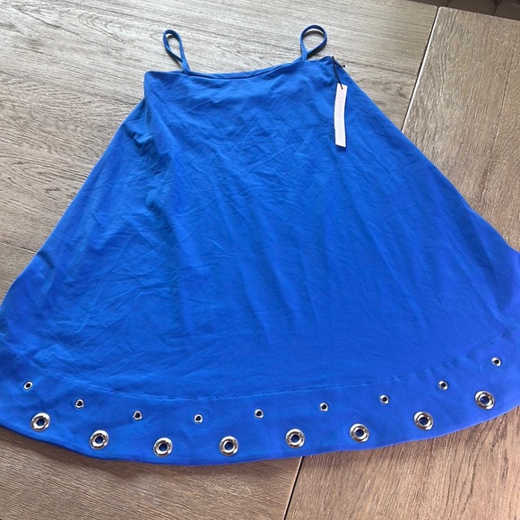 NWT Susana Monaco blue mini dress with grommet hem detail size S - Picture 1 of 4
